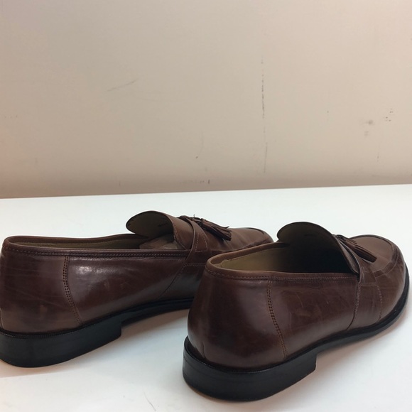 Johnston & Murphy Brown Leather Tassel Loafers